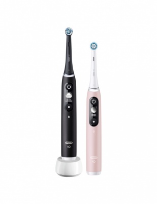 Oral-B Electric Toothbrush | iO6 DuoPack | Rechargeable | For adults | Number of brush heads included 2 | Number of teeth brushing modes 5 | Black/Pink