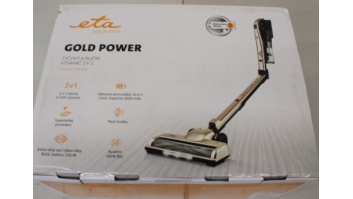 SALE OUT. ETA Vacuum Cleaner | Gold Power 1212 90000 | Cordless operating | 250 W | 21.6 V | Operating time (max) 35 min | Cream | Warranty 24 month(s) | DEMO, USED