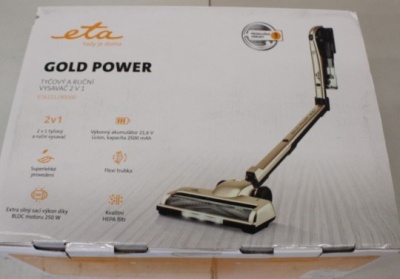 SALE OUT. ETA Vacuum Cleaner | Gold Power 1212 90000 | Cordless operating | 250 W | 21.6 V | Operating time (max) 35 min | Cream | Warranty 24 month(s) | DEMO, USED