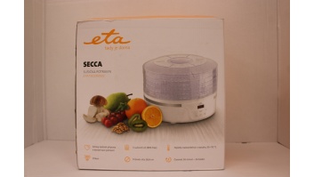 SALE OUT. ETA Fruit Dryer | ETA730190000 Secca | Power 380 W | Number of trays 5 | Integrated timer | White | DEMO