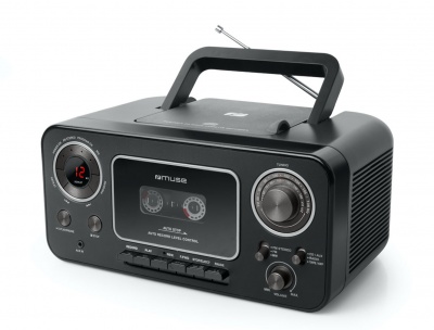 Muse | Stereo Radio CD Cassette Recorder | M-155CR | Black | Cassette deck | CD player | FM radio | Headphone out
