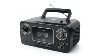 Muse | Stereo Radio CD Cassette Recorder | M-155CR | Black | Cassette deck | CD player | FM radio | Headphone out