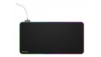 Genesis Mouse Pad | Boron 500 XXL RGB | Mouse pad | 400 x 800 x 4 mm | Black
