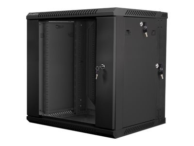 Lanberg | Rack cabinet 19" double-section wall-mount 12U/600x600 (flat pack) | WF02-6612-10B | Black