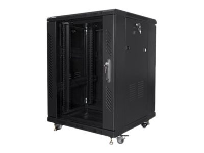 Lanberg | Rack cabinet 19" free-standing 15U/600x600 (flat pack) | FF01-6615-12B | Black