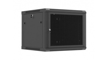Lanberg Wall mounted installation cabinet 19" 9U 600X600 | WF01-6609-23B | Black