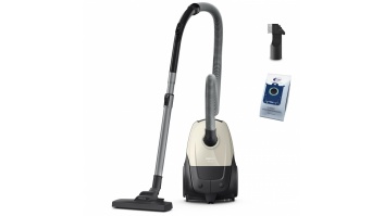 Vacuum Cleaner|PHILIPS|Input power 800 W|Dust capacity 3 L|Cylinder vacuum|Cleaning type Dry|Dust container Dust bag|Colour Black/Beige|XD1101/10