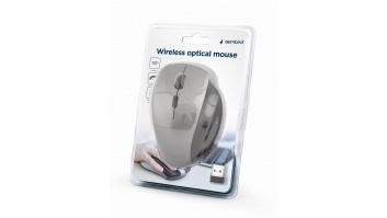 MOUSE USB OPTICAL WRL BLACK/SP. GREY MUSW-6B-02-BG GEMBIRD