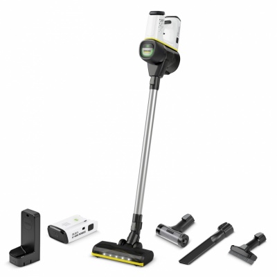 Vacuum Cleaner|KARCHER|Cordless vacuum cleaner VC 6 Cordless ourFamily Battery Plus|Upright/Cordless/Bagless|Capacity 0.8 l|Noise 78 dB|White|Weight 2.6 kg|1.198-677.0
