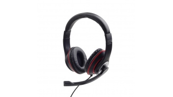 HEADSET STEREO BLACK/MHS-03-BKRD GEMBIRD