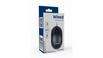 MOUSE USB OPTICAL/BLACK MUS-U-01 GEMBIRD