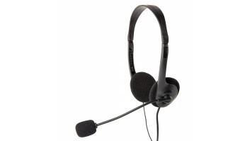 HEADSET STEREO/BLACK MHS-123 GEMBIRD