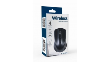MOUSE USB OPTICAL WRL/BLACK MUSW-4B-04 GEMBIRD