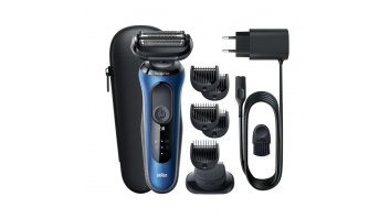 Braun | Shaver | 61-B1500s | Operating time (max) 50 min | Wet & Dry | Blue/Black