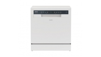 Candy Dishwasher | CP 8F9FFW | Free-standing | Width 55 cm | Number of place settings 8 | Number of programs 8 | Energy efficiency class F | Display | White