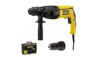 Stanley | 2.4J SDS Plus Hammer Drill With Quick Change Chuck, Kitbox | SFMEH210K-QS | 800 W