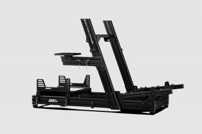 Next Level Racing | Aluminum; Carbon Steel | Racing Simulator Cockpit | GTElite Wheel Plate Edition | Black