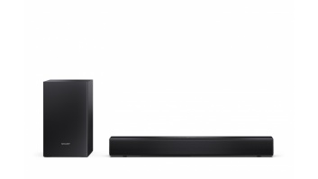 Sharp Compact 2.1 Soundbar with Wireless Subwoofer | HT-SBW121 | 240 W | Bluetooth | Wireless connection | Black