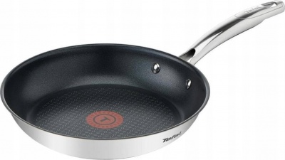 TEFAL Pan | G7320434 Duetto+ | Frying | Diameter 24 cm | Suitable for induction hob | Fixed handle | Black/Silver