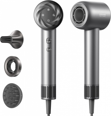 Dreame | Hair dryer | Glory Mix | 1600 W | Number of temperature settings 4 | Ionic function | Diffuser nozzle | Black
