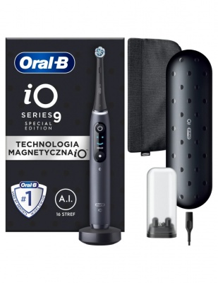 Oral-B Electric Toothbrush | iO9 Series | Rechargeable | For adults | Number of brush heads included 1 | Number of teeth brushing modes 7 | Black Special Edition