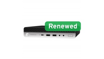 HP Renewed Grade B | ProDesk 600 G5 DM | Intel Core i3 | i3-9100T | 8 GB | NVMe | 128 GB | Intel UHD Graphics 630 | Windows 11 Home