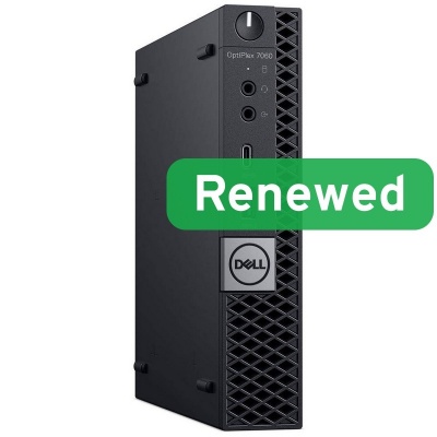 DELL Renewed Grade A | OptiPlex 7060 Micro | Intel Core i5 | i5‑8500T | 16 GB | SSD | 128 GB | Intel UHD Graphics 630 | Windows 11 Pro