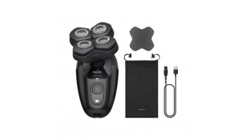 Philips Head Shaver | Pro 5000 Series HS5980/15 | Operating time (max) 60 min | Wet & Dry | Lithium | Deep Black