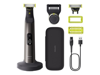 Philips | Hair trimmer, Face and Body | QP6652/61 OneBlade Pro 360 | Cordless | Wet & Dry | Number of length steps 20 | Grey/Black