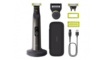 Philips | Hair trimmer, Face and Body | QP6652/61 OneBlade Pro 360 | Cordless | Wet & Dry | Number of length steps 20 | Grey/Black