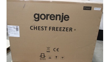 SALE OUT. Gorenje | Freezer | FH30EAW | Energy efficiency class E | Chest | Free standing | Height 84.7 cm | Total net capacity 297 L | Display | White | DAMAGED PACKAGING, DENT ON SIDE, DAMAGED FRONT