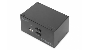 Digitus | KVM Switch, 2 Port, Dual Display, 4K, HDMI | DS-12860