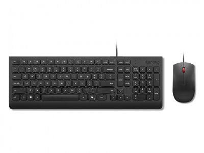 Lenovo Essential Wired Combo Keyboard and Mouse | Keyboard and Mouse Set | Wired | Mouse included | Estonian | Black