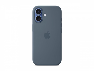 Apple iPhone 17 Silicone Case with MagSafe - Anchor Blue | Apple
