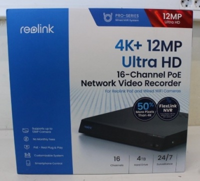 SALE OUT. Reolink NVS16 16-Channel PoE NVR for 24/7 Continuous Recording | Reolink PoE NVR for 24/7 Continuous Recording | NVS16 | 2 | DEMO | 16-Channel