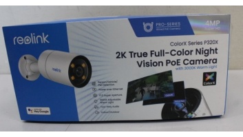 SALE OUT. Reolink ColorX Series P320X 2K 4MP True Color Night Vision PoE Camera | Reolink | 2K True Color Night Vision PoE Camera | ColorX Series P320X | 18 month(s) | Bullet | 4 MP | 4mm/F1.0 | IP67 | H.264 | Micro SD, Max. 256GB | DEMO