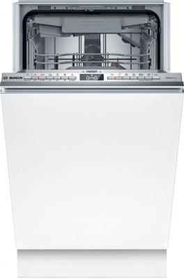 Bosch Serie | 4 | Dishwasher | Fully integrated | SPV4EMX25E | Width 44.8 cm | Height 81.5 cm | Class C | Eco Programme Rated Capacity 10 | Wi-Fi | Silver