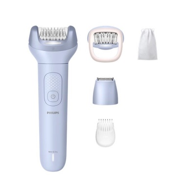 PHILIPS 8000 sērijas epilators mitrai un sausai epilēšanai (5 piederumi), zils