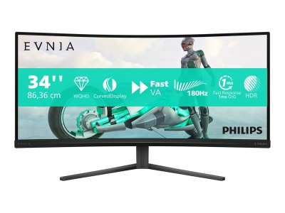 Philips | 34M2C3500L/00 | 34 " | VA | 21:9 | 180 Hz | 1 ms | 3440 x 1440 pixels | 300 cd/m² | HDMI ports quantity 2 | Warranty 24 month(s)
