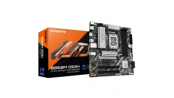 Gigabyte B860M DS3H | Processor family Intel | Processor socket LGA1851 | DDR5 | Supported hard disk drive interfaces M.2, SATA | Number of SATA connectors 4