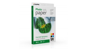 ColorWay Photo Paper, 50 sheets | Dual-side High Glossy | 155 g/m² | A4