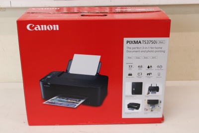 SALE OUT. Canon PIXMA TS3750I | Inkjet | Colour | Multicunction Printer | A4 | Wi-Fi | Black | DAMAGED PACKAGING