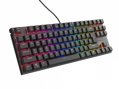 Genesis | THOR 303 | Mechanical Gaming Keyboard | Wired | US | Outemu Peach Silent | Black