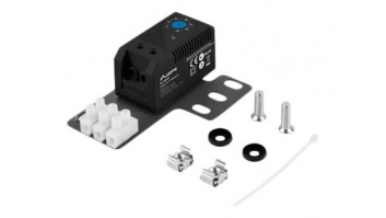 Lanberg Closed-loop thermostat 10A for rack cabinets with 19" ear and terminal block | AK-1505-B | Black