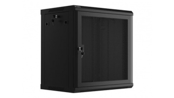 Lanberg | Rack cabinet 19" wall-mount 12U/600x450 with perforated door (flat pack) | WF01-6412-23B | Black