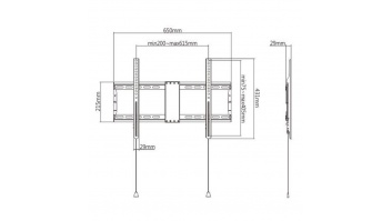 TV SET ACC WALL MOUNT 37-80"/WM-80F-01 GEMBIRD