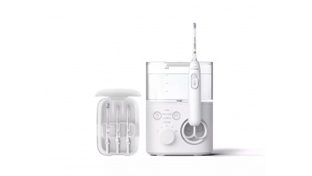 Sonicare mutes dobuma irrigators, balts