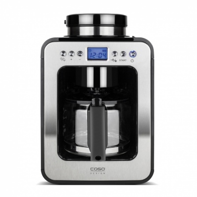 Caso | Design Compact Coffee Maker with Grinder | Pump pressure Not applicable bar | 600 W | Manual | Black/Stainless steel