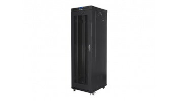 Lanberg | Rack cabinet 19" free-standing 42U/600x800 (flat pack) with mesh door, LCD | FF01-6842-23BL | Black