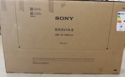 SALE OUT. Sony K55XR80PAEP Bravia 8 | 55 | Smart TV | Google TV | 4K UHD | Black | DAMAGED PACKAGING
